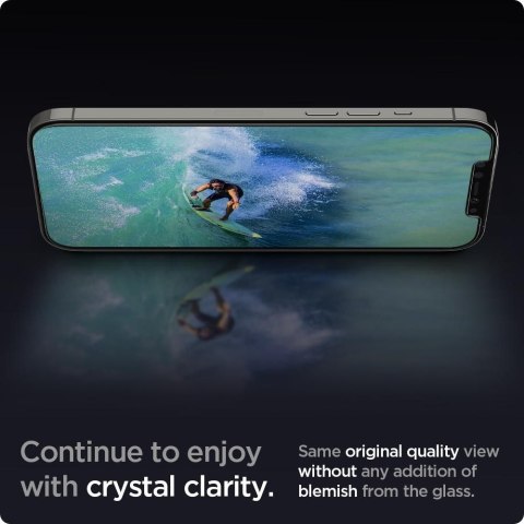 SZKŁO HARTOWANE SPIGEN GLAS.TR "EZ FIT" 2-PACK IPHONE 12 / 12 PRO CLEAR Spigen
