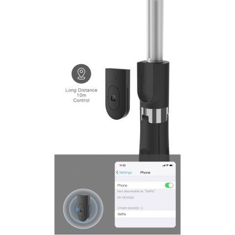 TECH-PROTECT L01S BLUETOOTH SELFIE STICK TRIPOD BLACK Tech-Protect