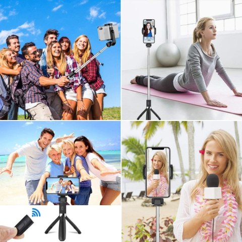 TECH-PROTECT L01S BLUETOOTH SELFIE STICK TRIPOD BLACK Tech-Protect