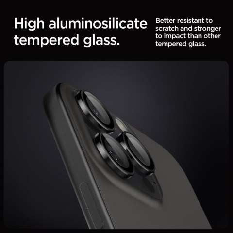 OSŁONA APARATU SPIGEN OPTIK PRO GLAS.TR "EZ FIT" CAMERA PROTECTOR 2-PACK IPHONE 14 PRO / MAX / 15 PRO / MAX / 16 PRO / MAX / 17  Spigen