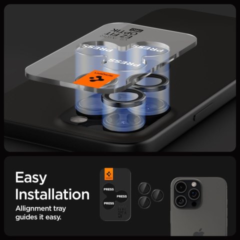 OSŁONA APARATU SPIGEN OPTIK PRO GLAS.TR "EZ FIT" CAMERA PROTECTOR 2-PACK IPHONE 14 PRO / MAX / 15 PRO / MAX / 16 PRO / MAX / 17  Spigen