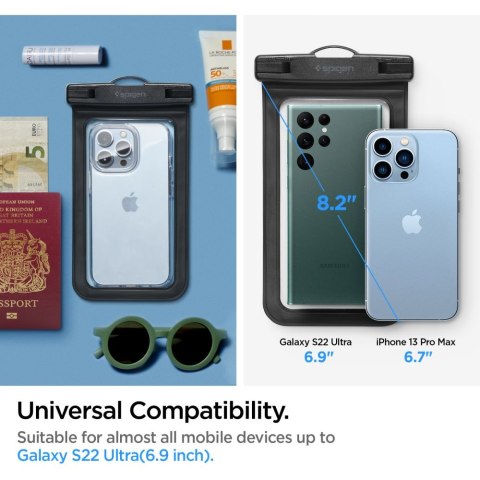 SPIGEN A601 UNIVERSAL WATERPROOF CASE BLACK Spigen