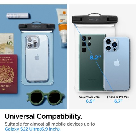 SPIGEN A601 UNIVERSAL WATERPROOF CASE CRYSTAL CLEAR Spigen