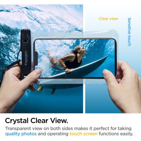SPIGEN A601 UNIVERSAL WATERPROOF CASE CRYSTAL CLEAR Spigen