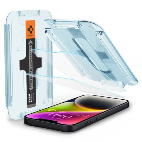 SZKŁO HARTOWANE SPIGEN GLAS.TR "EZ FIT" 2-PACK IPHONE 13 / 13 PRO / 14 / 16E / 17E CLEAR Spigen