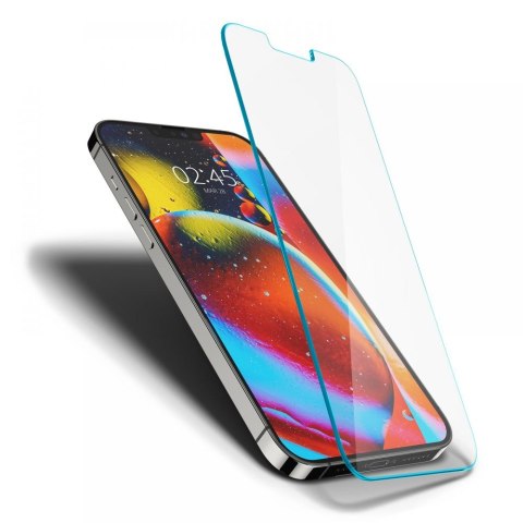 SZKŁO HARTOWANE SPIGEN GLAS.TR SLIM IPHONE 13 / 13 PRO / 14 / 16E / 17E CLEAR Spigen