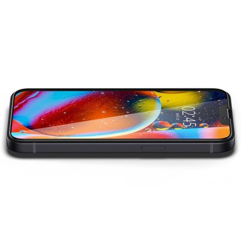 SZKŁO HARTOWANE SPIGEN GLASS FC IPHONE 13 / 13 PRO / 14 / 16E / 17E BLACK Spigen
