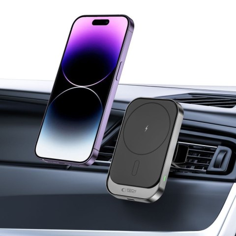 TECH-PROTECT CW19 MAGNETIC MAGSAFE VENT CAR MOUNT WIRELESS CHARGER 15W BLACK Tech-Protect
