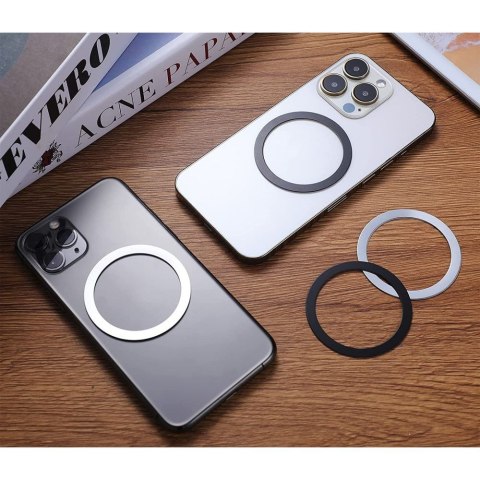 TECH-PROTECT MAGMAT MAGSAFE UNIVERSAL MAGNETIC RING 2-PACK BLACK & SILVER Tech-Protect