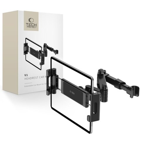 TECH-PROTECT V1 STRETCHABLE HEADREST CAR MOUNT FOR TABLET BLACK Tech-Protect