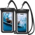 SPIGEN A601 UNIVERSAL WATERPROOF CASE 2-PACK BLACK Spigen