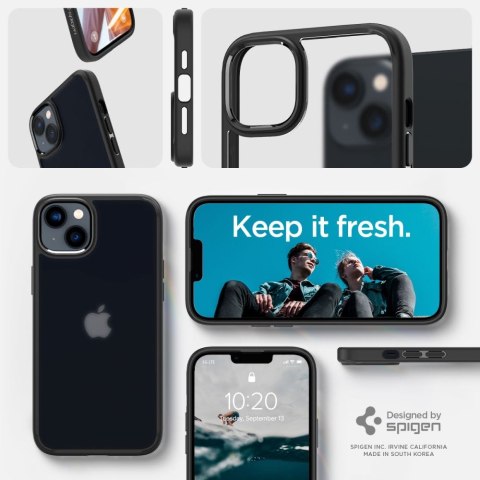 SPIGEN ULTRA HYBRID IPHONE 14 PLUS / 15 PLUS FROST BLACK Spigen