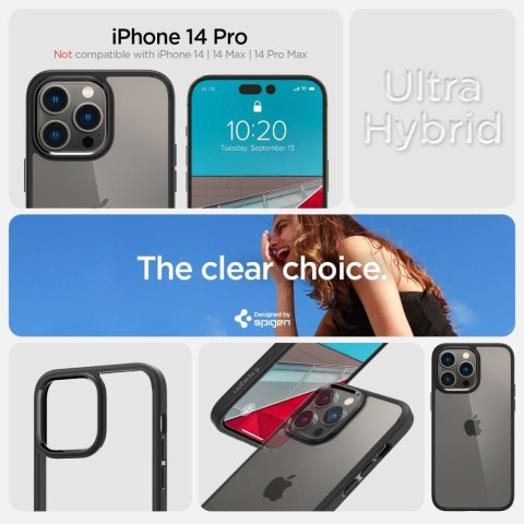 SPIGEN ULTRA HYBRID IPHONE 14 PRO MATTE BLACK Spigen