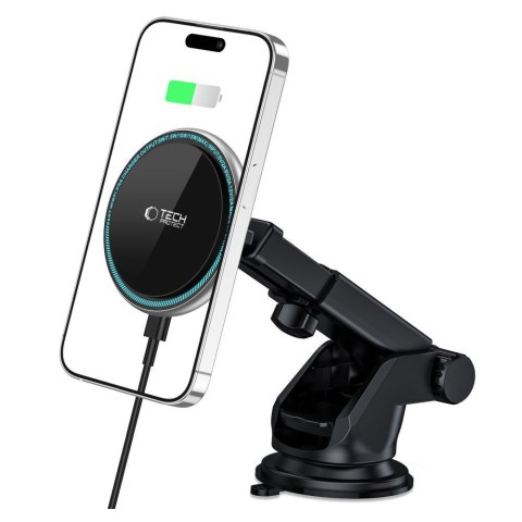 TECH-PROTECT A2 MAGNETIC MAGSAFE DASH CAR MOUNT WIRELESS CHARGER 15W BLACK Tech-Protect
