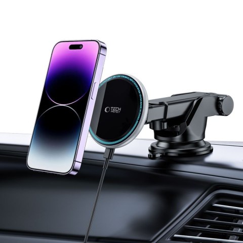TECH-PROTECT A2 MAGNETIC MAGSAFE DASH CAR MOUNT WIRELESS CHARGER 15W BLACK Tech-Protect