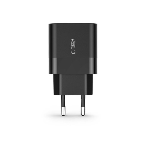 TECH-PROTECT C30W 2-PORT NETWORK CHARGER PD 30W / QC3.0 BLACK Tech-Protect