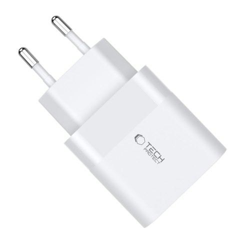 TECH-PROTECT C30W 2-PORT NETWORK CHARGER PD 30W / QC3.0 WHITE Tech-Protect