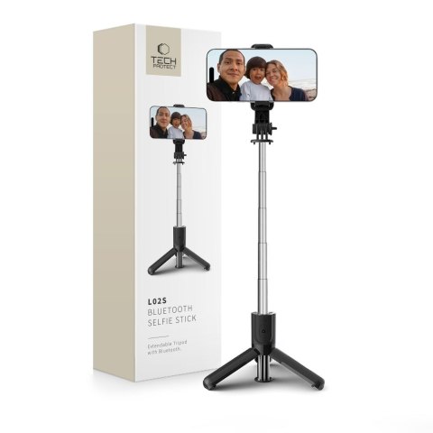 TECH-PROTECT L02S BLUETOOTH SELFIE STICK TRIPOD BLACK Tech-Protect