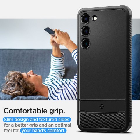 SPIGEN RUGGED ARMOR GALAXY S23 MATTE BLACK Spigen