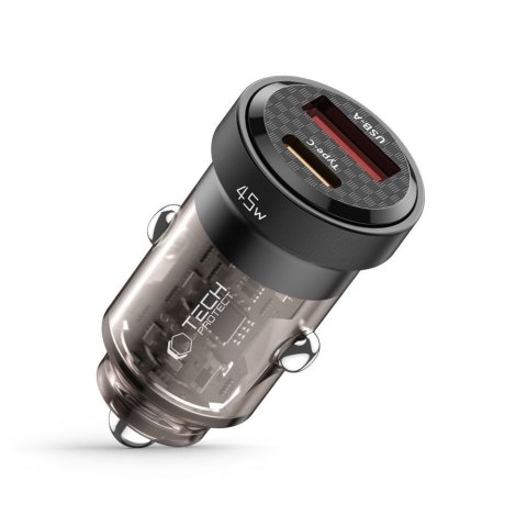 TECH-PROTECT CC45W 2-PORT CAR CHARGER PD 45W / QC3.0 BLACK Tech-Protect
