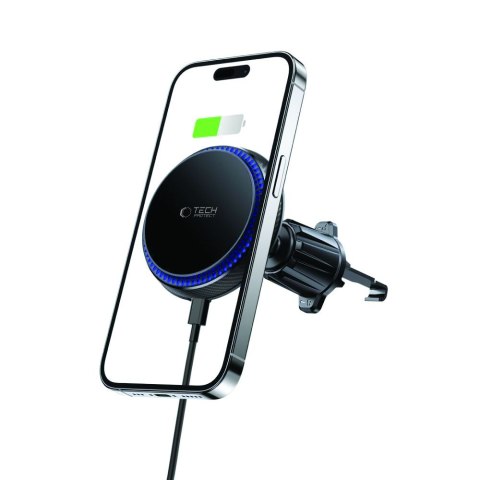 TECH-PROTECT MM15W-V4 MAGNETIC MAGSAFE VENT CAR MOUNT WIRELESS CHARGER 15W BLACK Tech-Protect