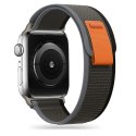 TECH-PROTECT NYLON APPLE WATCH 8 / 9 / 10 / 11 / SE / ULTRA (44 / 45 / 46 / 49 MM) BLACK/ORANGE Tech-Protect