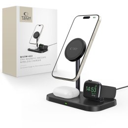 TECH-PROTECT QI15W-A22 3IN1 MAGNETIC MAGSAFE WIRELESS CHARGER BLACK Tech-Protect