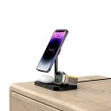 TECH-PROTECT QI15W-A22 3IN1 MAGNETIC MAGSAFE WIRELESS CHARGER BLACK Tech-Protect