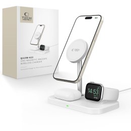 TECH-PROTECT QI15W-A22 3IN1 MAGNETIC MAGSAFE WIRELESS CHARGER WHITE Tech-Protect