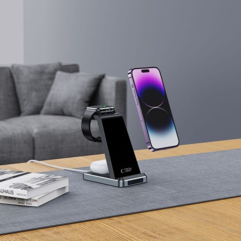 TECH-PROTECT QI15W-A26 3IN1 WIRELESS CHARGER BLACK Tech-Protect