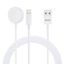 TECH-PROTECT ULTRABOOST 2IN1 MAGNETIC CHARGING CABLE & LIGHTNING 150CM APPLE WATCH WHITE Tech-Protect