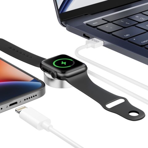 TECH-PROTECT ULTRABOOST 2IN1 MAGNETIC CHARGING CABLE & LIGHTNING 150CM APPLE WATCH WHITE Tech-Protect
