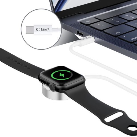 TECH-PROTECT ULTRABOOST MAGNETIC CHARGING TYPE-C CABLE 120CM APPLE WATCH WHITE Tech-Protect