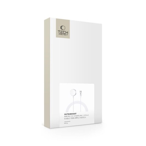 TECH-PROTECT ULTRABOOST MAGNETIC CHARGING TYPE-C CABLE 120CM APPLE WATCH WHITE Tech-Protect