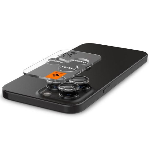 OSŁONA APARATU SPIGEN OPTIK PRO GLAS.TR "EZ FIT" CAMERA PROTECTOR 2-PACK IPHONE 14 PRO / MAX / 15 PRO / MAX / 16 PRO / MAX / 17  Spigen