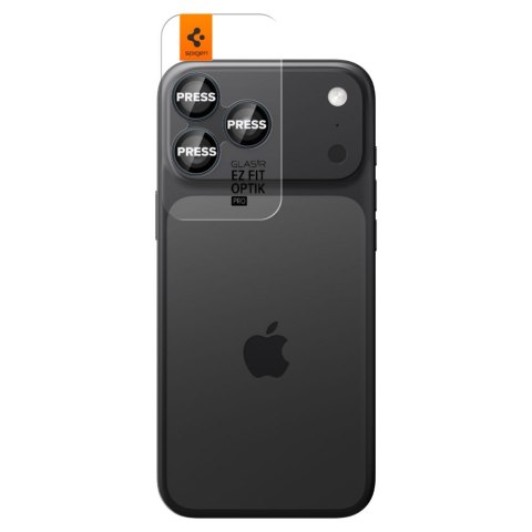 OSŁONA APARATU SPIGEN OPTIK PRO GLAS.TR "EZ FIT" CAMERA PROTECTOR 2-PACK IPHONE 14 PRO / MAX / 15 PRO / MAX / 16 PRO / MAX / 17  Spigen
