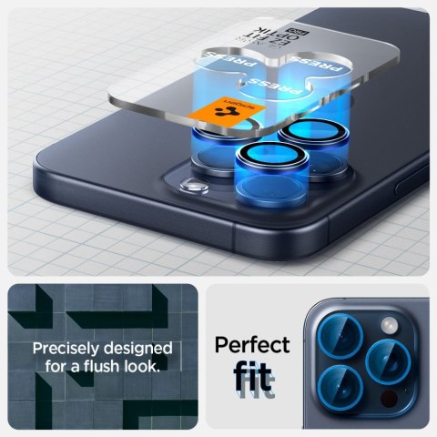 OSŁONA APARATU SPIGEN OPTIK PRO GLAS.TR "EZ FIT" CAMERA PROTECTOR 2-PACK IPHONE 14 PRO / MAX / 15 PRO / MAX / 16 PRO / MAX / 17  Spigen
