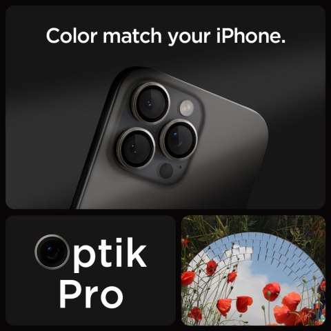 OSŁONA APARATU SPIGEN OPTIK PRO GLAS.TR "EZ FIT" CAMERA PROTECTOR 2-PACK IPHONE 14 PRO / MAX / 15 PRO / MAX / 16 PRO / MAX / 17  Spigen