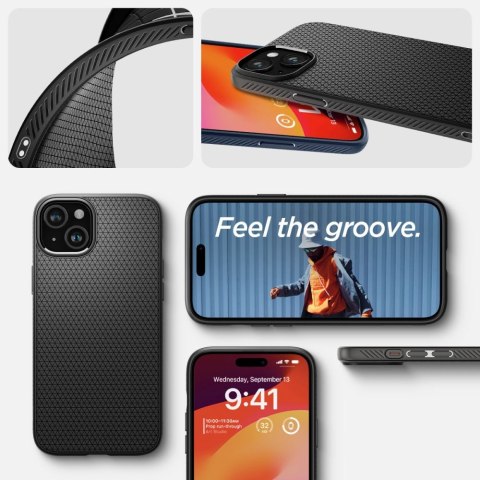 SPIGEN LIQUID AIR IPHONE 15 PLUS MATTE BLACK Spigen