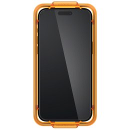 SZKŁO HARTOWANE SPIGEN ALM GLASS FC 2-PACK IPHONE 15 PLUS BLACK Spigen