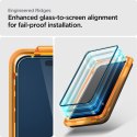SZKŁO HARTOWANE SPIGEN ALM GLASS FC 2-PACK IPHONE 15 PLUS BLACK Spigen
