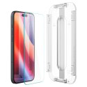 SZKŁO HARTOWANE SPIGEN GLAS.TR "EZ FIT" 2-PACK IPHONE 15 / 16 CLEAR Spigen