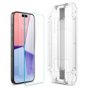 SZKŁO HARTOWANE SPIGEN GLAS.TR "EZ FIT" 2-PACK IPHONE 15 PRO CLEAR Spigen