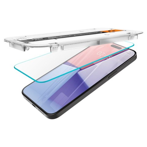SZKŁO HARTOWANE SPIGEN GLAS.TR "EZ FIT" 2-PACK IPHONE 15 PRO MAX CLEAR Spigen