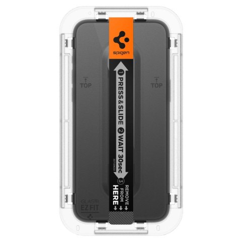 SZKŁO HARTOWANE SPIGEN GLAS.TR "EZ FIT" FC 2-PACK IPHONE 15 PRO BLACK Spigen