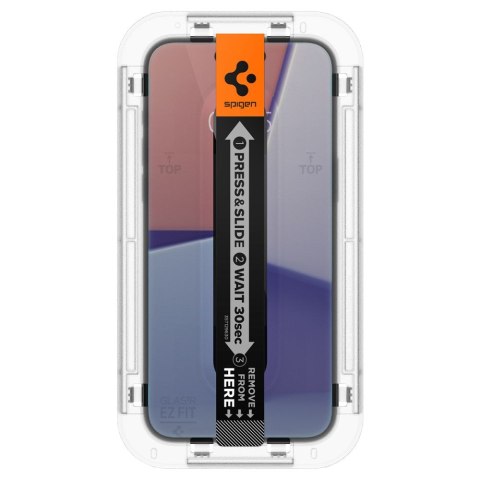 SZKŁO HARTOWANE SPIGEN GLAS.TR "EZ FIT" IPHONE 15 PLUS / 16 PLUS PRIVACY Spigen