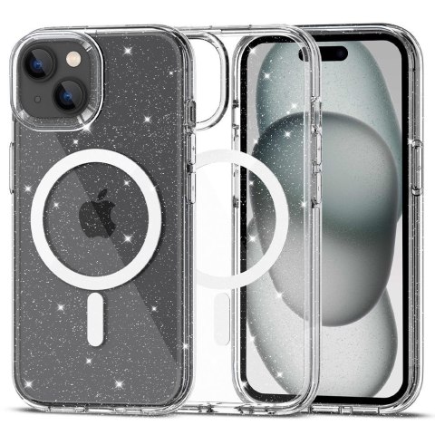 TECH-PROTECT FLEXAIR HYBRID MAGSAFE IPHONE 15 GLITTER CLEAR Tech-Protect