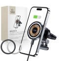 TECH-PROTECT MM15W-V5 MAGNETIC MAGSAFE VENT CAR MOUNT WIRELESS CHARGER 15W BLACK Tech-Protect