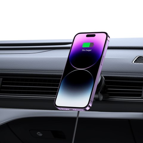 TECH-PROTECT MM15W-V5 MAGNETIC MAGSAFE VENT CAR MOUNT WIRELESS CHARGER 15W BLACK Tech-Protect