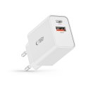 TECH-PROTECT NC30W 2-PORT NETWORK CHARGER PD 30W / QC3.0 WHITE Tech-Protect